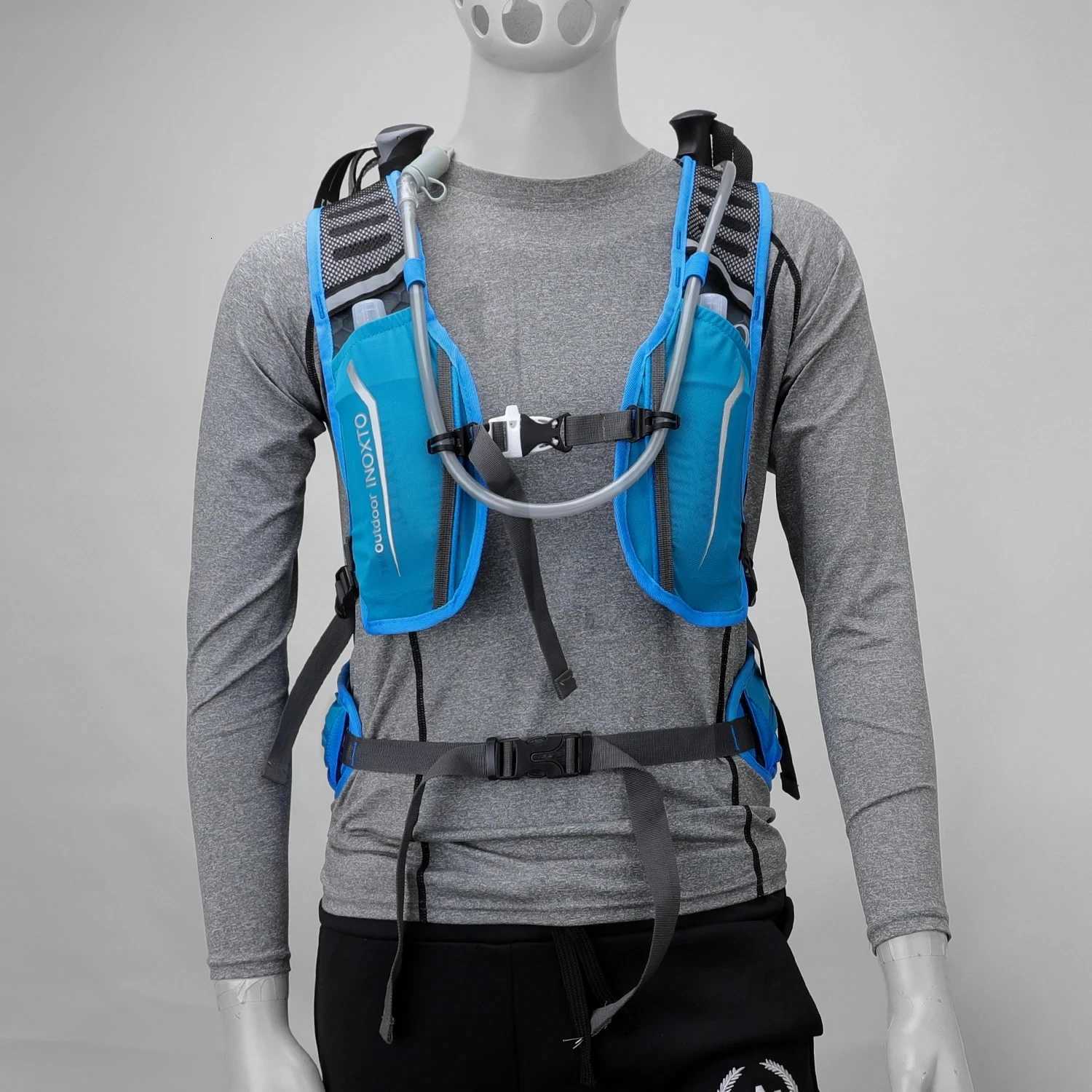 Outdoor Sports Ultralight Backpack 16L Running Backpack Hydrating Vest Hiking Cycling Bicycle Backpack with 2L Water Bag H251029