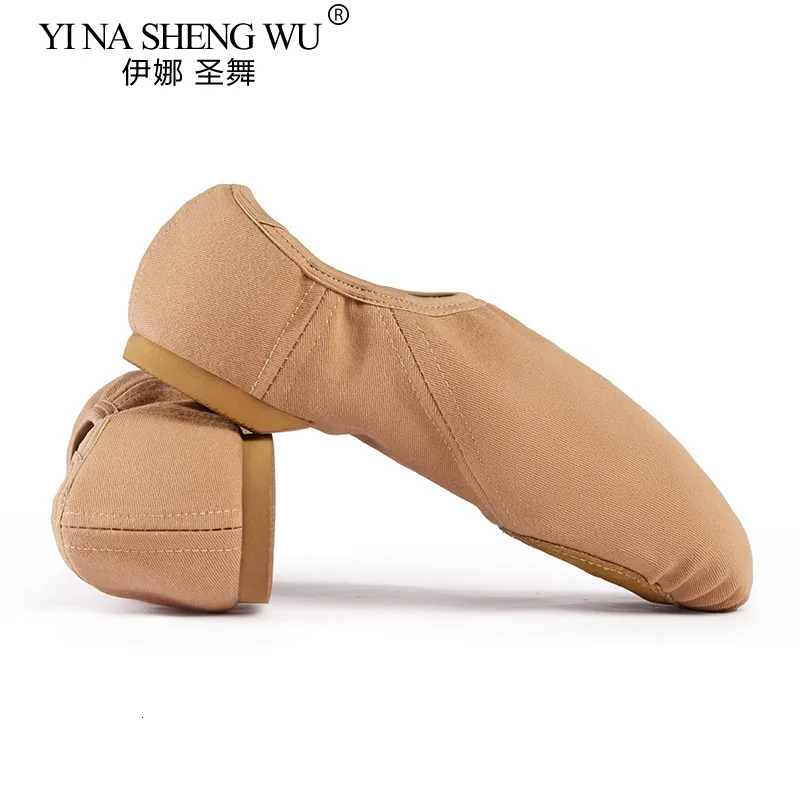 Jazz Shoes Womens Ballet Dance Shoes Elastic Fabric Soft Soled Indoor Training Shoes Adult Classical Dance Yoga Practice Shoes 251023