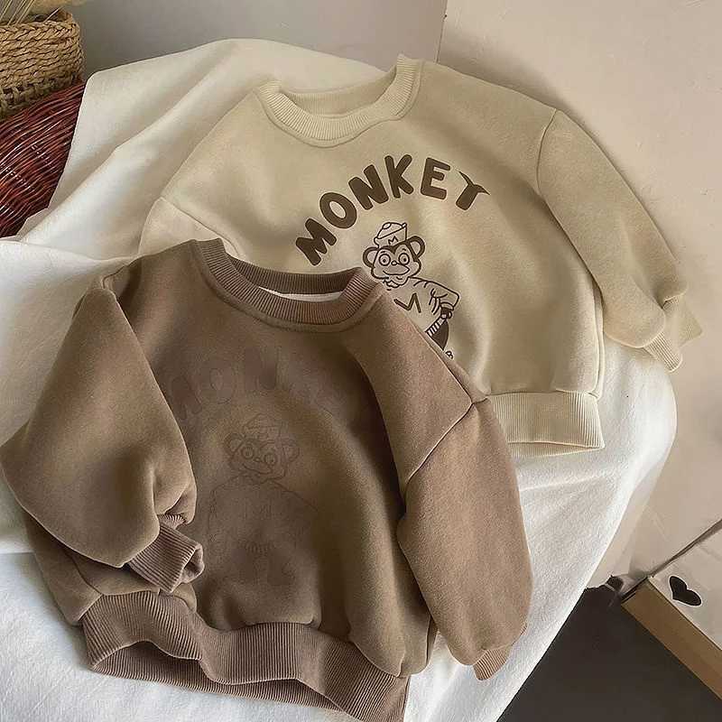 Boys Hoodies Sweatshirts CottonTops Outwear 2023 Beige Spring Autumn Windproof Kids High Quality Childrens ClothingT251030