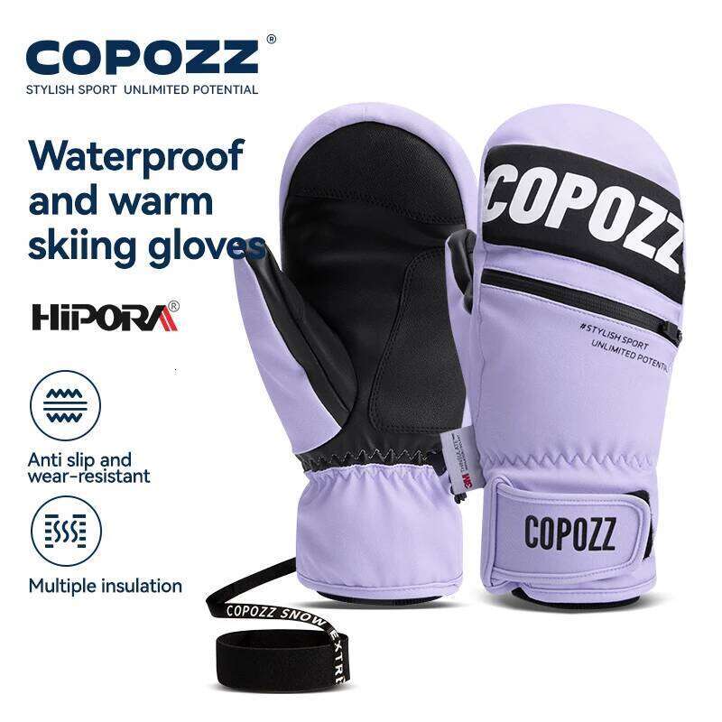 COPOZZ New Upgrade Thicken Winter Men Women 3M Thinsulate Thermal Snowboard Waterproof Warm Mittens Ski Gloves