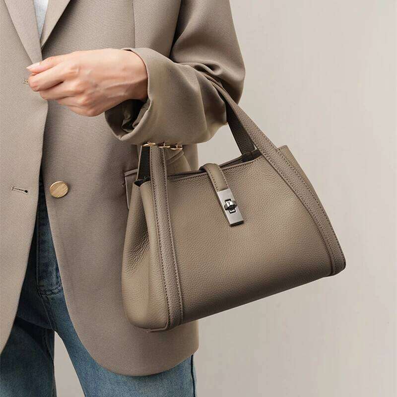 Designer bag 52 Hifashion Cowhide Genuine Leather Handbags For Women 2025 Designer Bucket Shopping Totes Ladies Shoulder Crossbody Bags