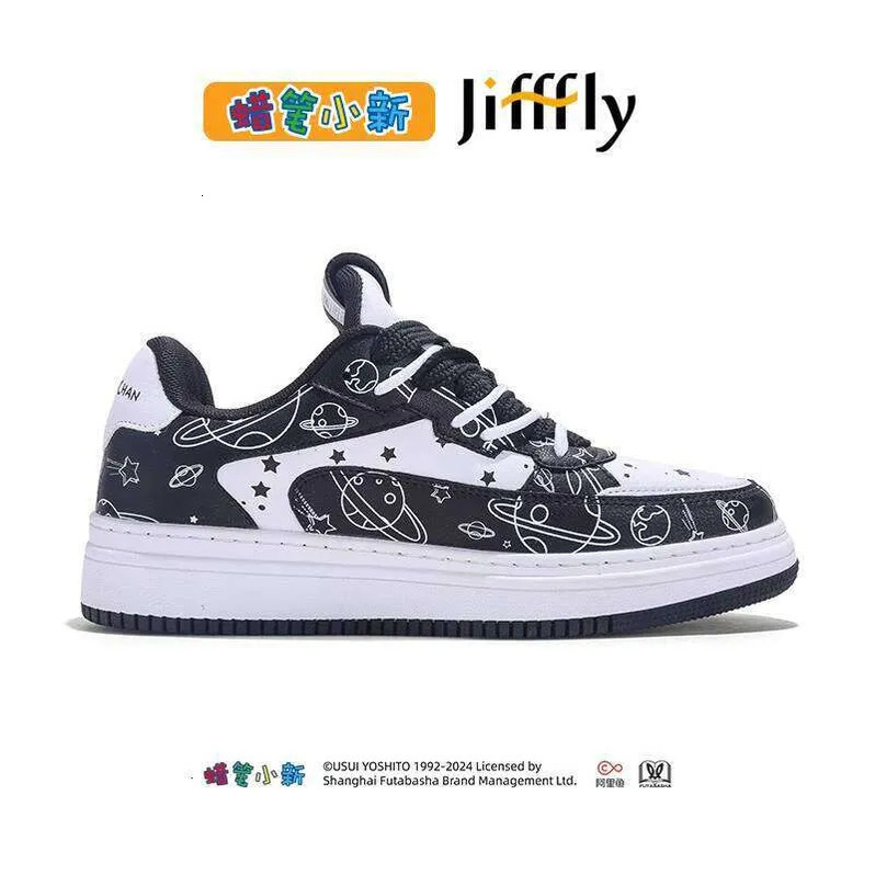 Jifffly Crayon Shin-chan Collaboration Men's 2025 Summer New Sneakers Versatile Thick-Soled Casual Sports Shoes Soft-soled Trendy
