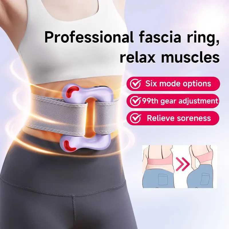 2025 New Massage Gun Fascia Ring Home Peronal Care Hand Free Cordless Electric Body Fitness Fat Reducing Body Belly Back Massage J251030