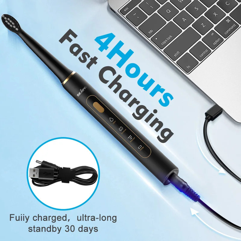 SEJOY Sonic Electric Toothbrush Personal Care Oral Cleaning Appliances IPX7 With 3 Modes Smart Rechargeable Automatic Toothbrush 251023