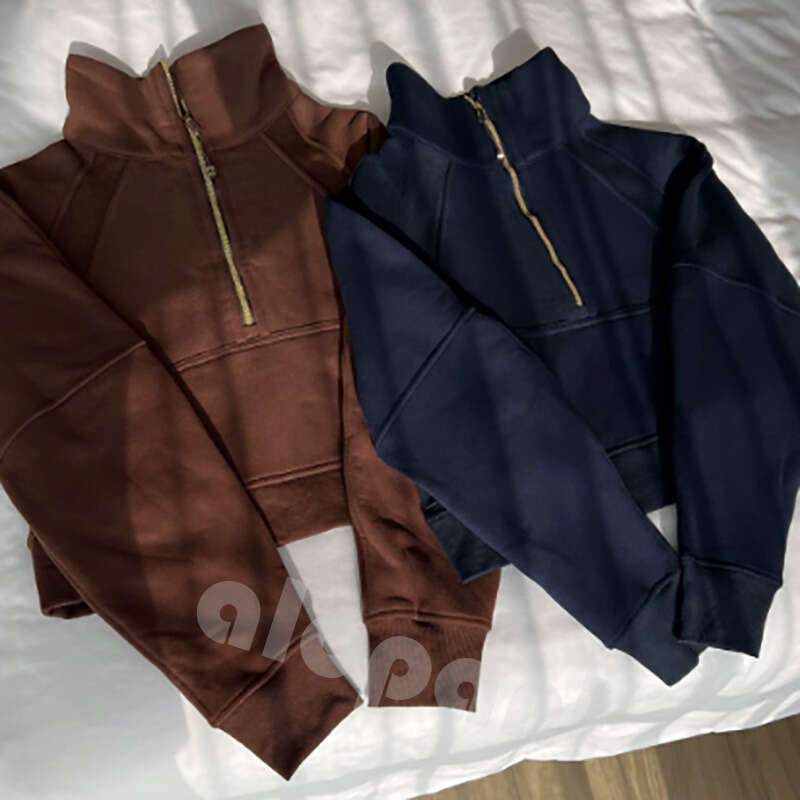 2025 TOP scuba hoodie luluity lemonism Sweatshirt jacket Half Zip Hoodie Jacket Designer yoga set shirt Sport Coat luluity lemonism sets Sweatshirt socks gym sets