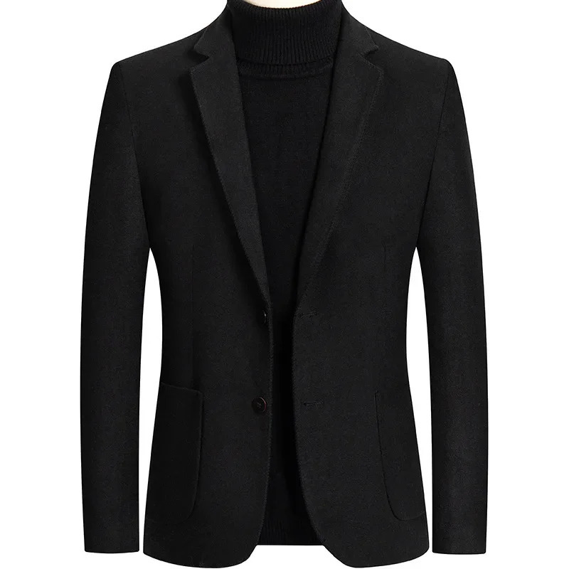 Spring Men Cashmere Blazers Suits Jackets Business Casual Wool Suit Coats Quality Male Slim Fit 4XL 251028