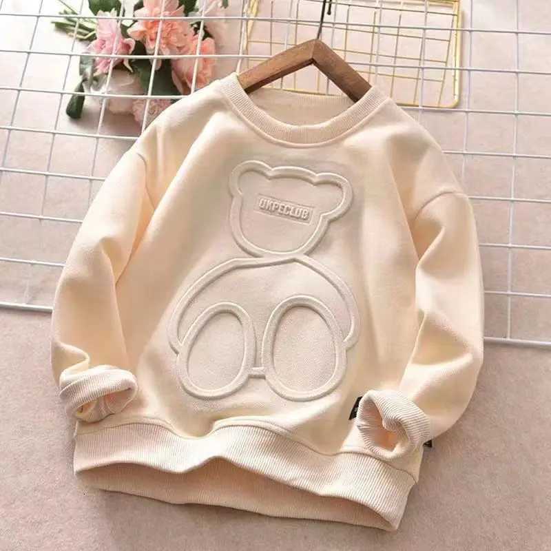 Autumn Steel Print Letter Sweatshirt Boys Clothes Teenagers Long Sleeve Pullovers Girls Kids TShirts Cotton Sports Casual TopsT251030