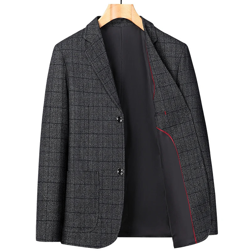 For the autumn and winter of middleaged elderly mens business casual woolen suit jackets for dads 251028