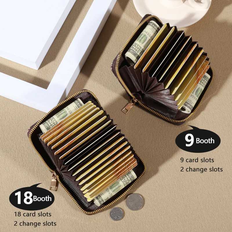 Zipper Around Holder Mini Printed Cluh Coin Purse Portable Card Wallet With Mti Card Slots D251030