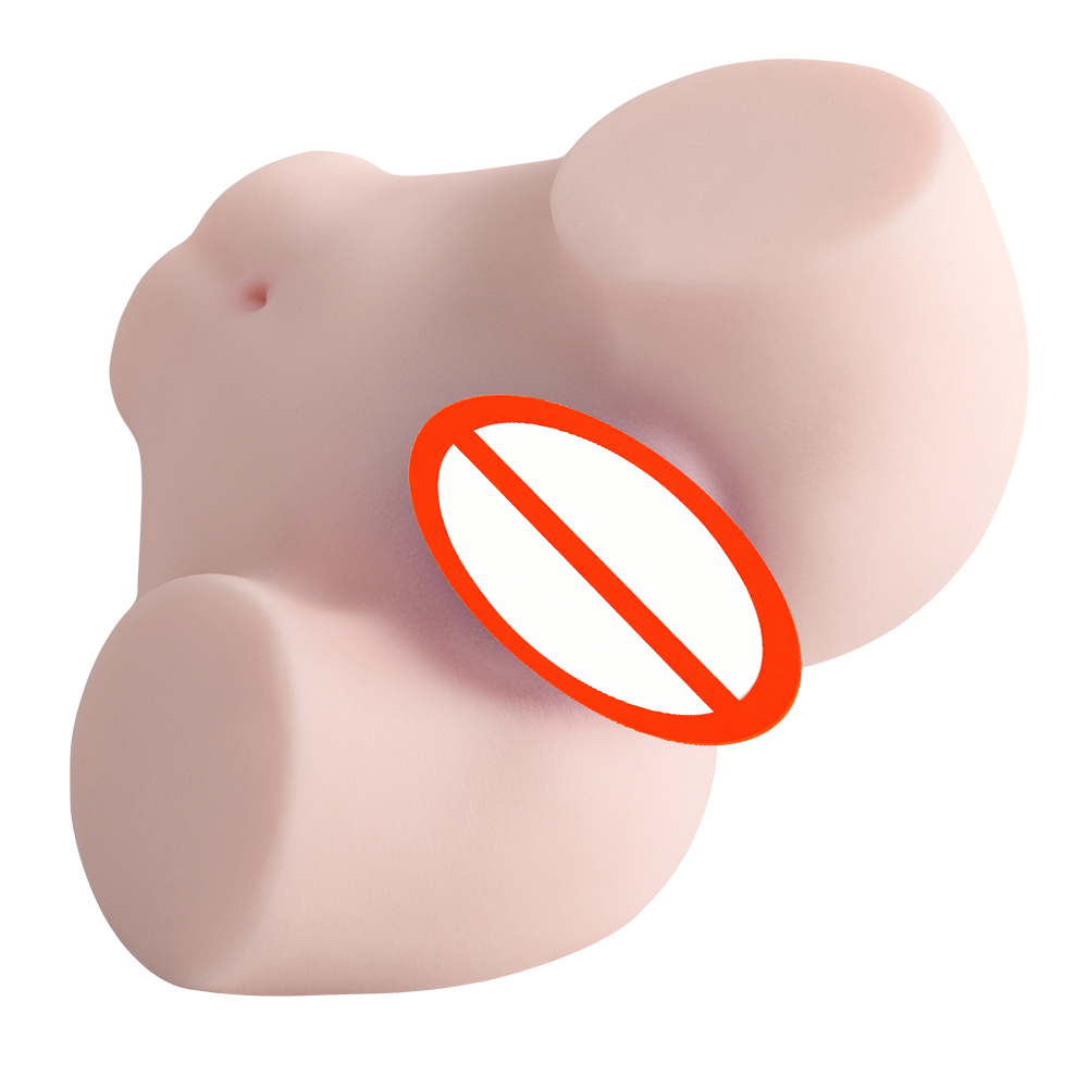 Pocket Pussy Male Masturbator - 3D Lifelike Soft Butt, Vagina & Anal Channels, Realistic Stroker, Men's Adult Sex Toy (Skin Color)