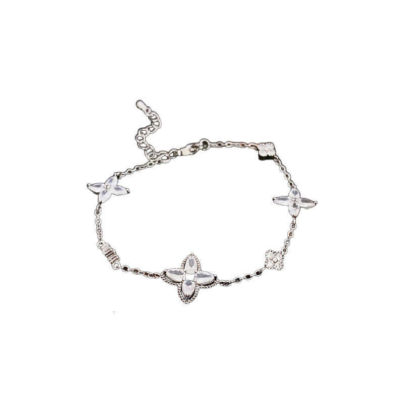 Bracelet Designer luxury charm Bracelets Real Gold Plated Zircon Star Flower Simple High end Versatile Bracelet Niche Light Exquisite Jewelry for Wome