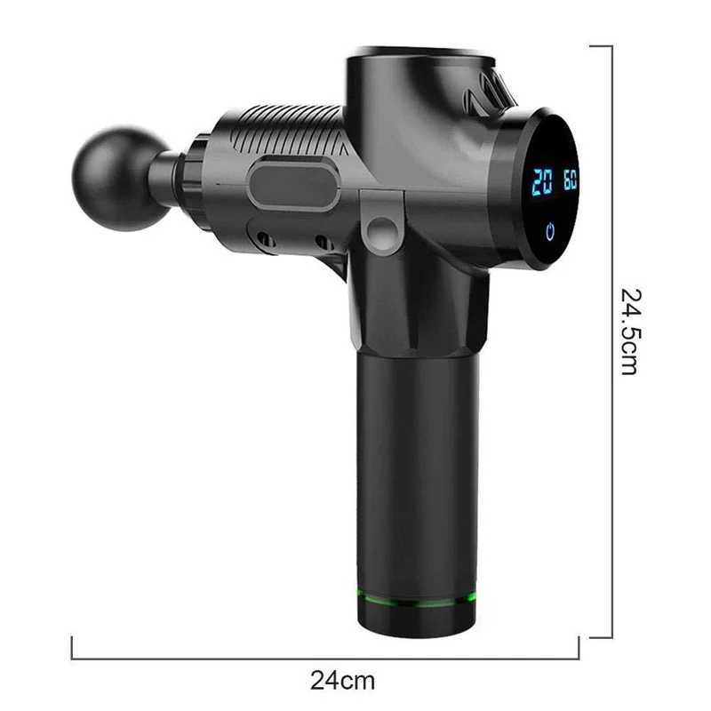 Fascial Massage Gun Electric Percussion Pistol Massager Body Neck Back Deep Tissue Muscle Relaxation Pain Relief Fitness J251030