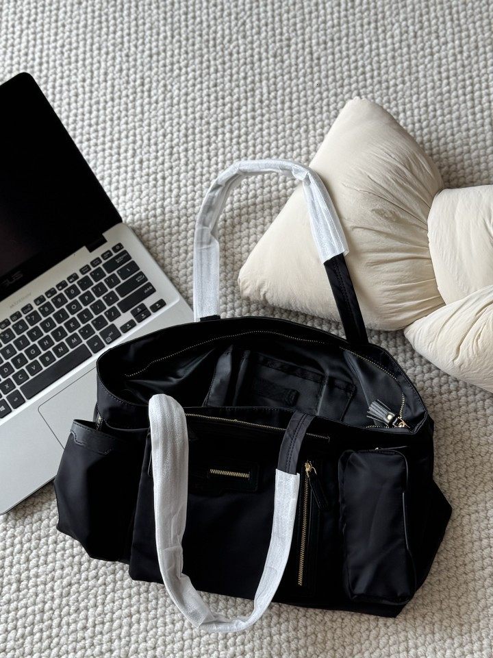 Nylon women's bag mommy bag designer new versatile multi pocket handbag shoulder bag