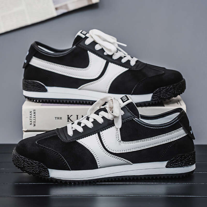 2025 New Spring and Autumn Ultra Lightweight American Style Solid Color Dopamine Soft Sole Versatile Casual Men's Shoes