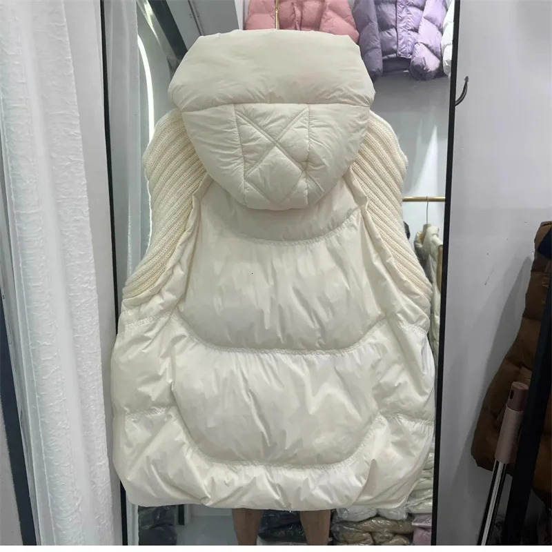 2025 Hooded Down Cotton Woman Waistcoat Top Autumn Winter Puffer Vest Ladies Jacket Large Size 5XL Cotton Padded Sleeveless 251029