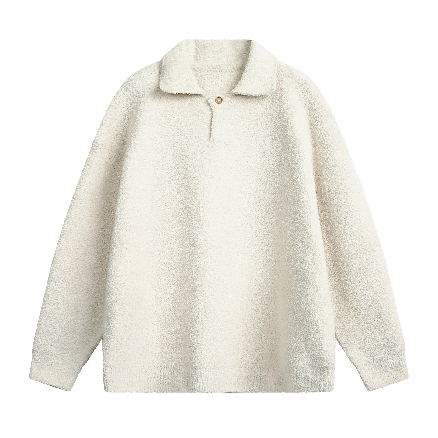 Texture Seagull Collar Sweater For Men Designer Sweater Autumn And Winter New Thickened Warm Half-fleece Turn-down Collar Knitted Top Jacket