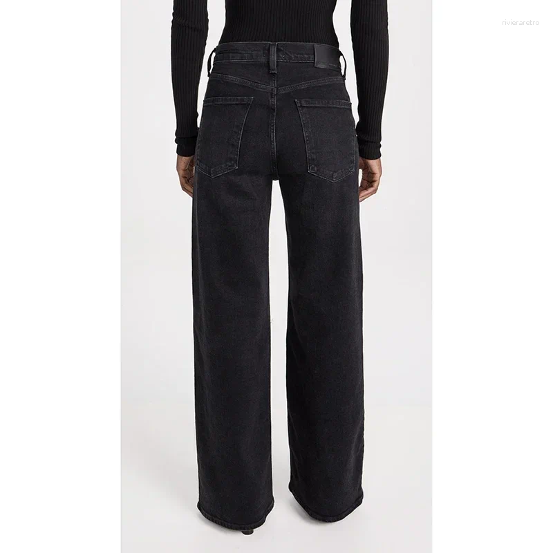 Women's Jeans Girls Casual Fashion Straight Leg Female Slim Thin High Waisted Stretch Denim Pants Women Solid Loose Comfortable Trousers Z260313