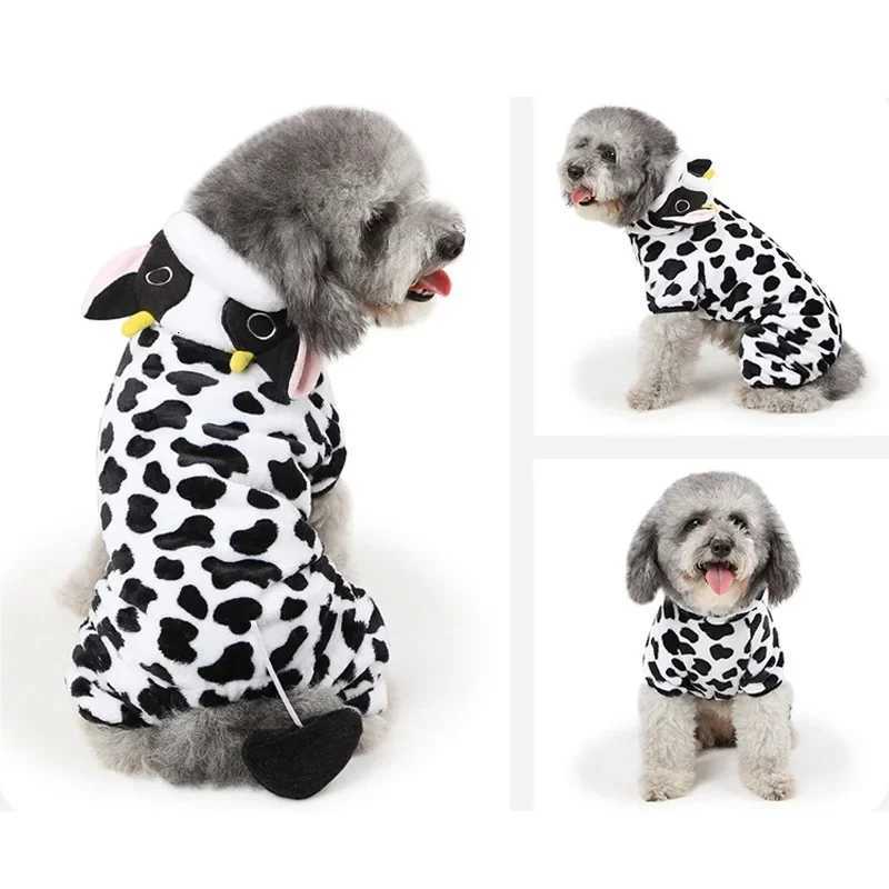 Fleece Soft Warm Pet Dog Jumpsuits Clothing for Dogs Pajamas Pet Hoodies Chihuahua Teddy Costume Ropa Perro C251030