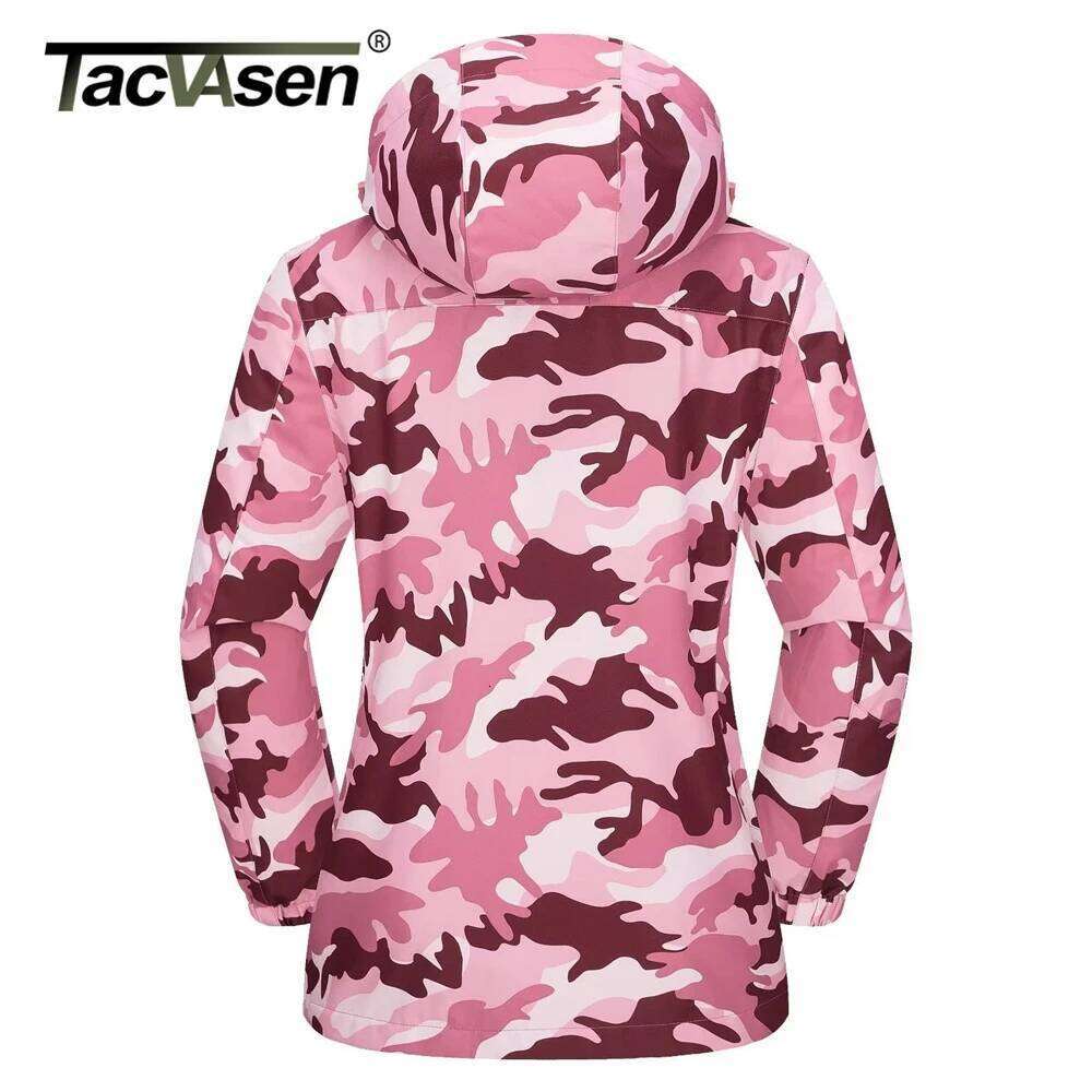 TACVASEN 3 In 1 Snow Mountain Jacket Women Winter Waterproof Windproof Fleece Lined Ski Hiking Jackets Parka Hodded Coats