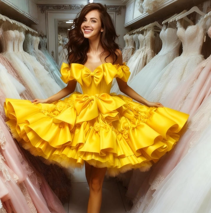 Lavender Short Prom Dresses 3D Floral Appliques Birthday Party Dress Ruffles Off Shoulder Bow Lolita Satin Ball Gown Knee Length Graduation Dress