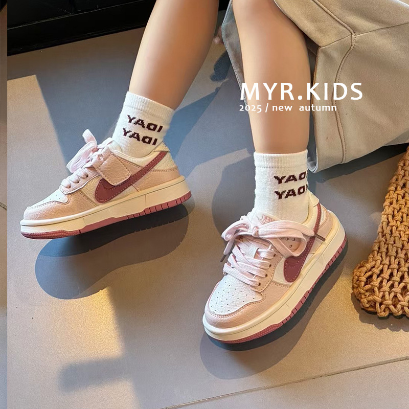 Girls' board shoes autumn new children's Korean casual shoes2025