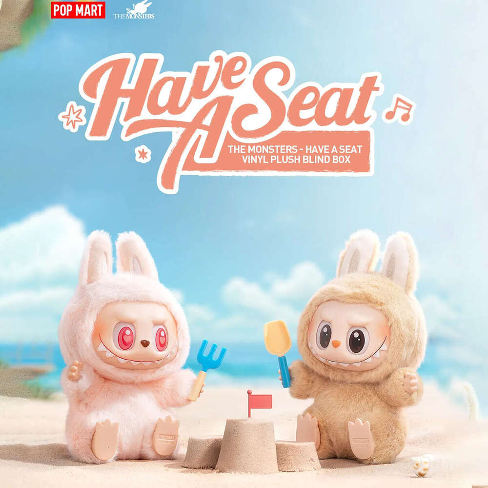 POP MART Labubu THE MONSTERS Have a Seat Vinyl Plush Blind Box V2.0 Vinyl Figure with Unique Face Design Limited Edition Christmas gifts