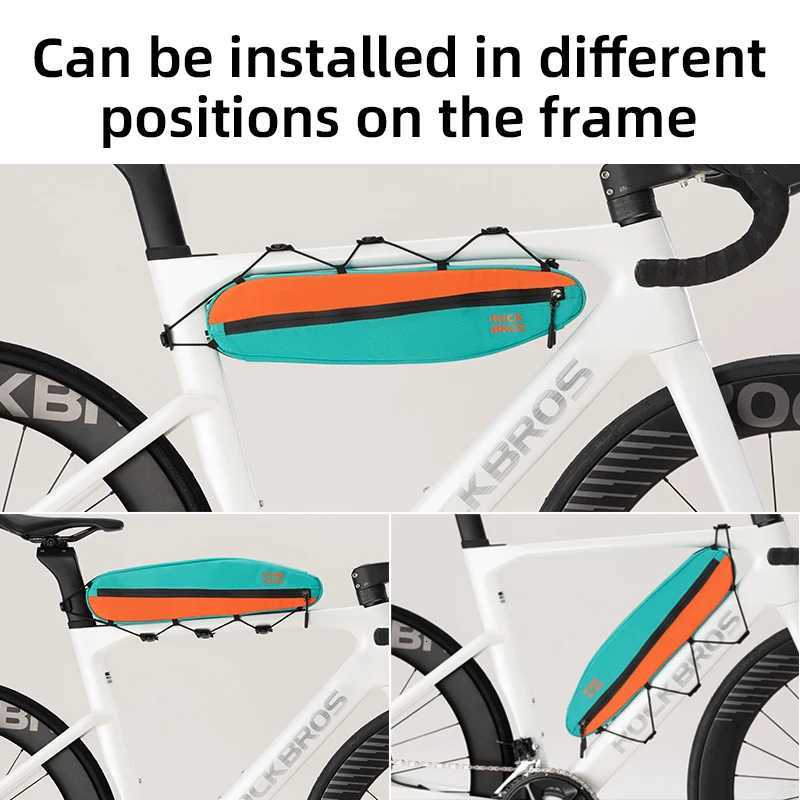 ROCKBROS Bicycle Triangle Bag Cycling Frame Front Tube Bag Pannier Extended Large Capacity Dirtresistant Bike Accessories H251029