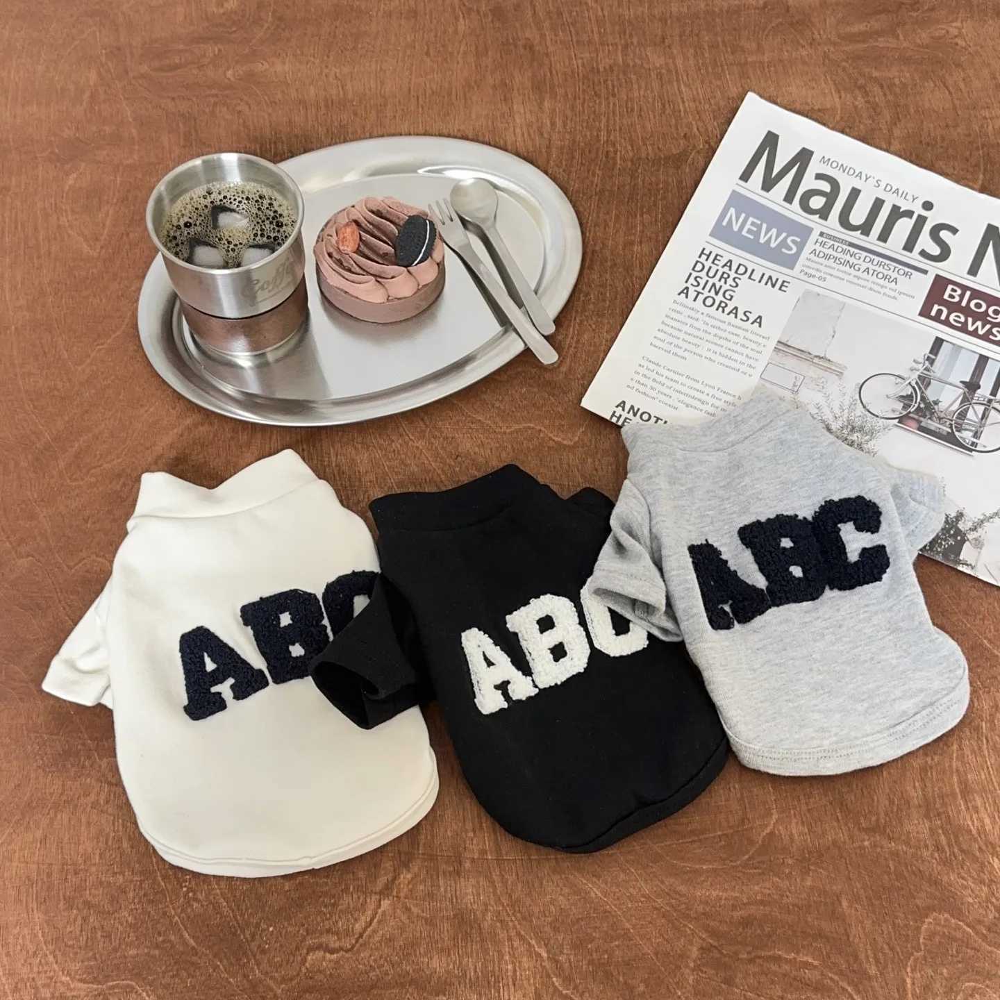 2025 New Embroidered Letter Dog Vest Small to Medium Dog Sweatshirt Winter Warmth for Pomeranians Pet Pullover C251030