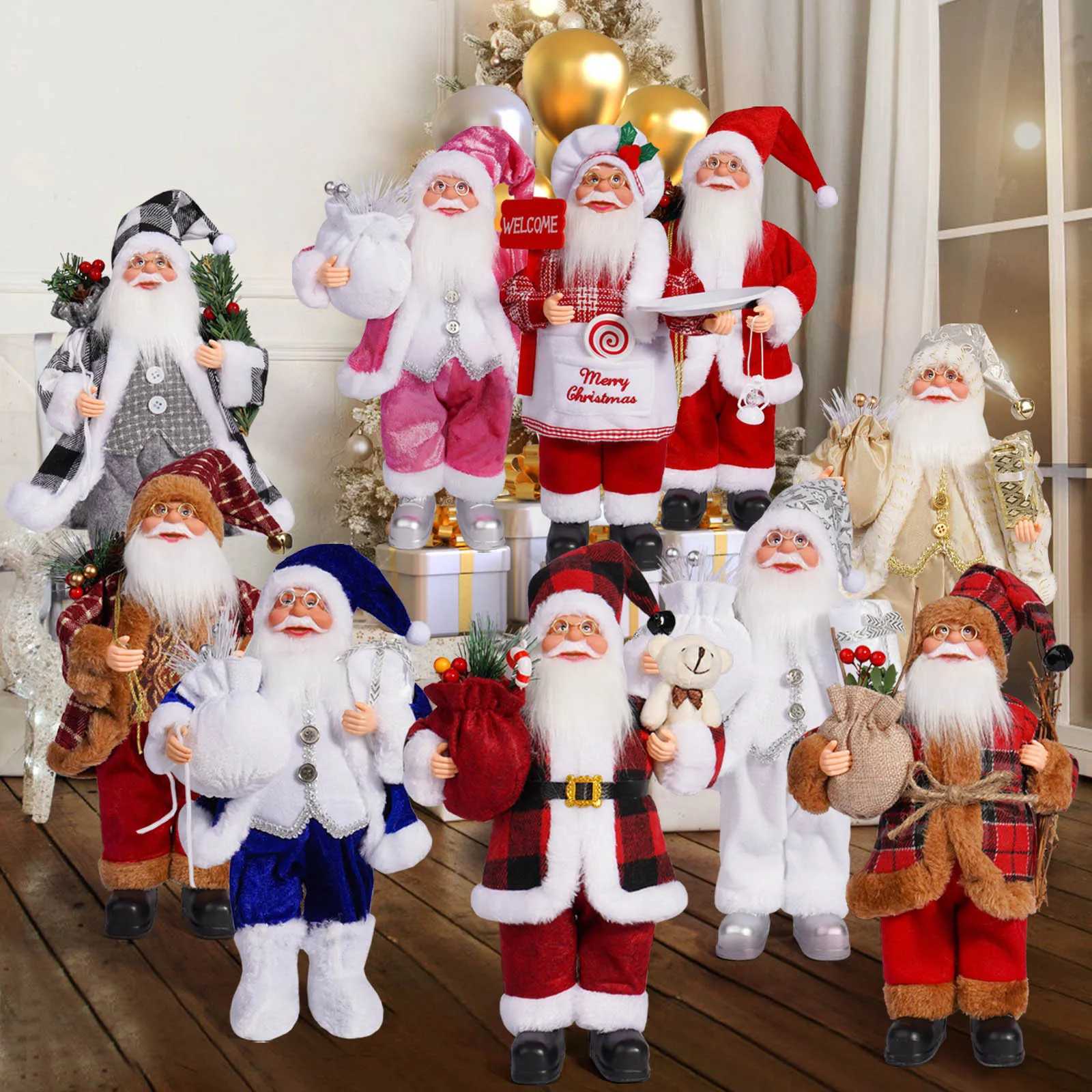 Santa Claus Doll Children Doll Xmas Gift Christmas Tree Decorations 2025 Navidad Home Party Supplies Xmas Ornaments C251030