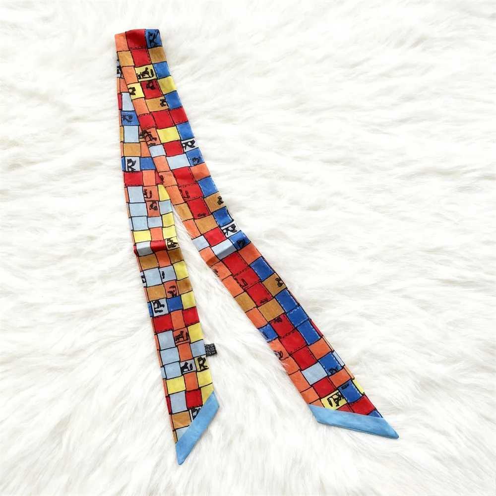 905cm Versatile Chain Tassel High Quality Mulberry Silk Twill Silk Ribbon Wrapping and Binding Bag Handle Ribbon Small ScarfW251029