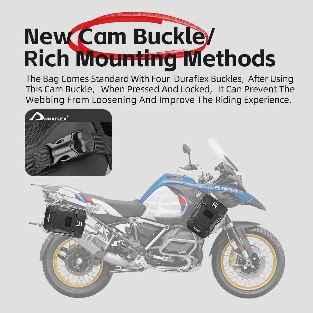 Rhinowalk 2PCS Motorcycle Bumper Bag Upgraded Motorcycle Bag 2024 High Quality Motorbike Long Distance Travel BagUpgraded H251029