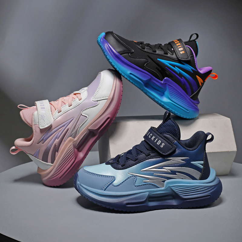 Men's shoe designer shoes new children's sports shoes autumn and winter plus size children's leather waterproof girls' running sho