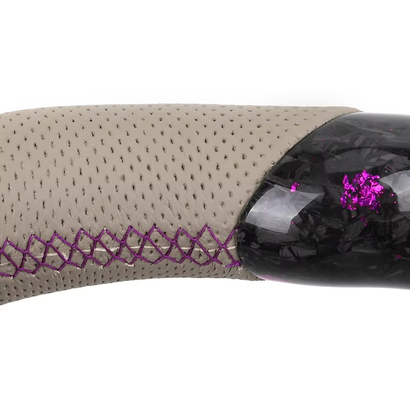 Half Perforated Leather Purple Forged Carbon LED Steering Wheel for BMW F10 F20 F22 F30 F32 M5 F90 F80 M3 M4 F82 M2 F87 Coupe
