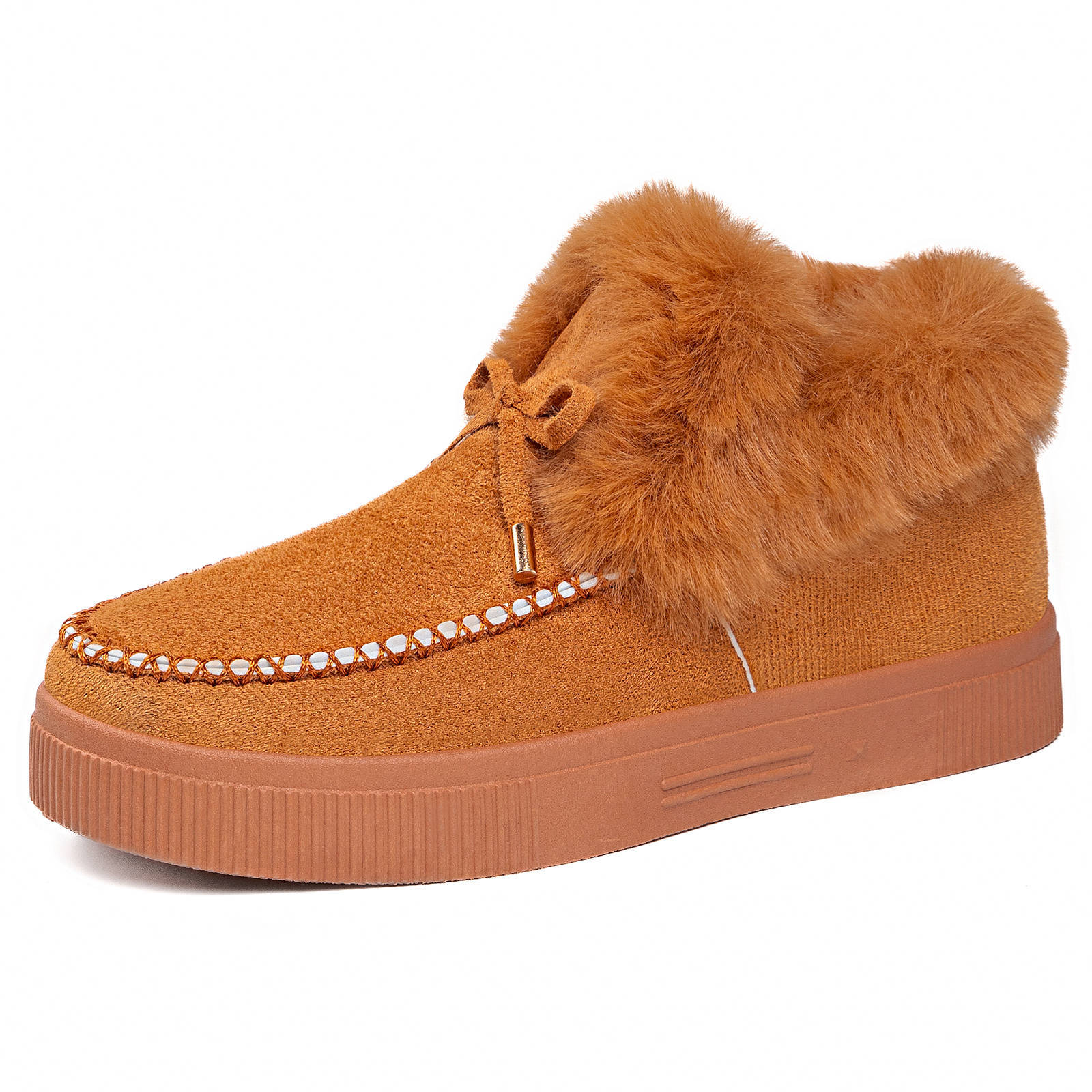 Shoes, women's cotton shoes winter fashion new fashion versatile fleece thickened women's snow boots non-slip cotton boots2025