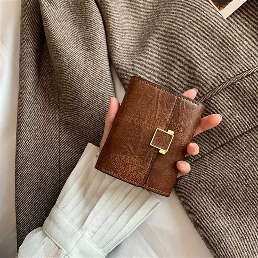 PU Leather Short Wallet Fi Small Purse Mtifunctial MtiCard Vintage Coin Purse Practical Mini Cluh Bag1 D251030