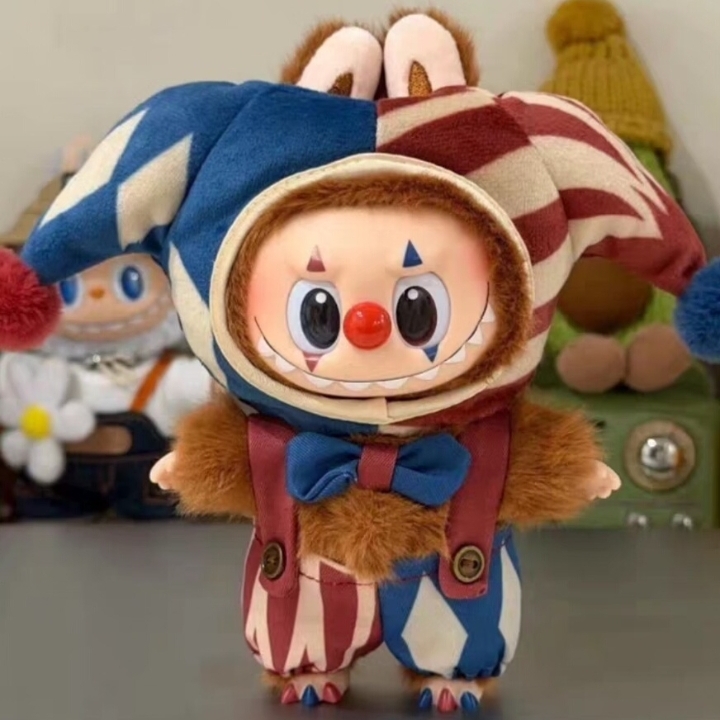 New Arrival PPMT Halloween Why so Serious Series Juggling Clown Mini LABUBU Vinyl Plush Pendant Blind Box Toys