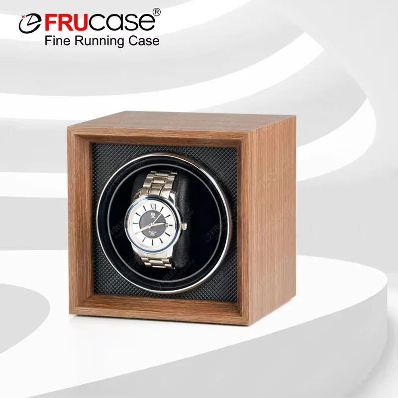 FRUCASE Watch Winder for automatic watches watch box automatic winder Mini style can be placed in a safe Box or drawer i251029