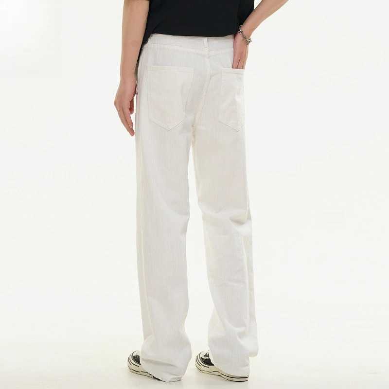 Good Quality Mens Casual Pants Summer Fashion Solid Color Textured Simple Basic Straight Trouser Vibe Style Vintage Streetwear J251030