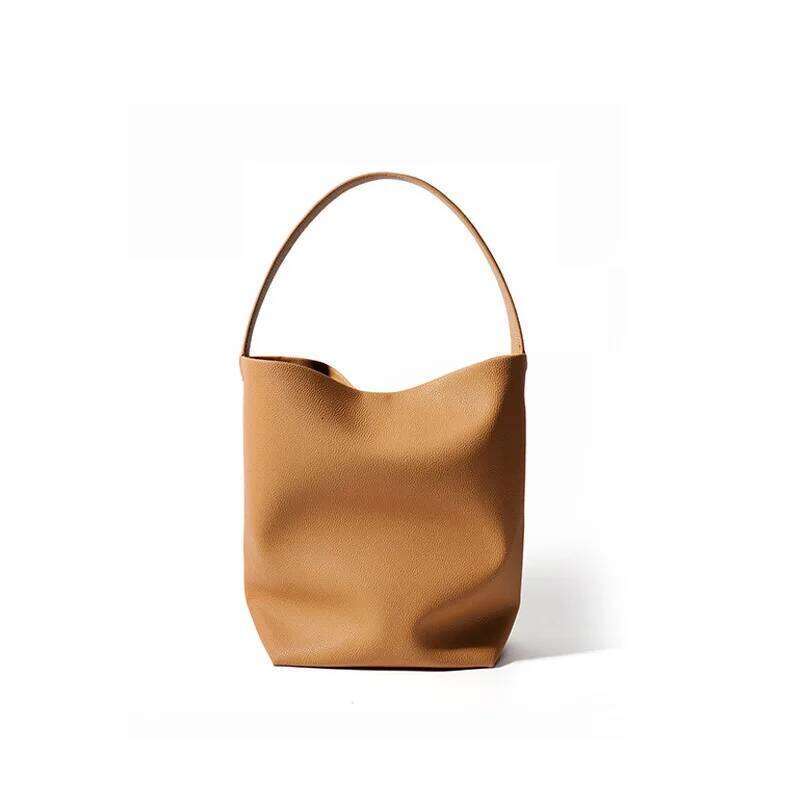 Designer bag 52 Women's leather armpit women's large capacity shoulder tote top layer cowhide commuter high-end sense bucket bag