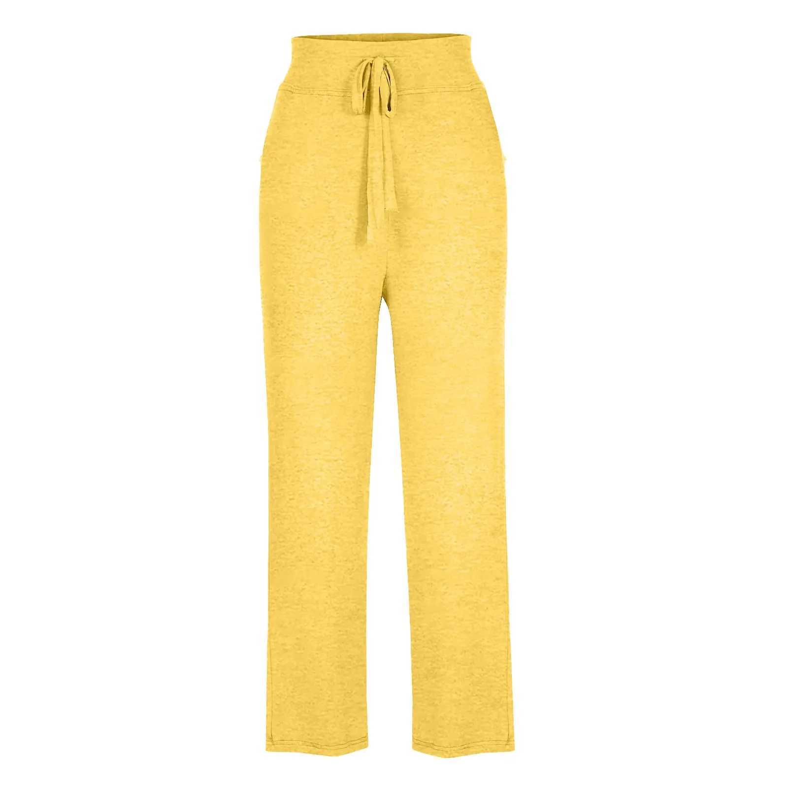 New Highwaisted Slim Fit Straight Trousers for Women Minimalist Pure Color Daily Versatile Comfy Fitness Yoga Pants J251030