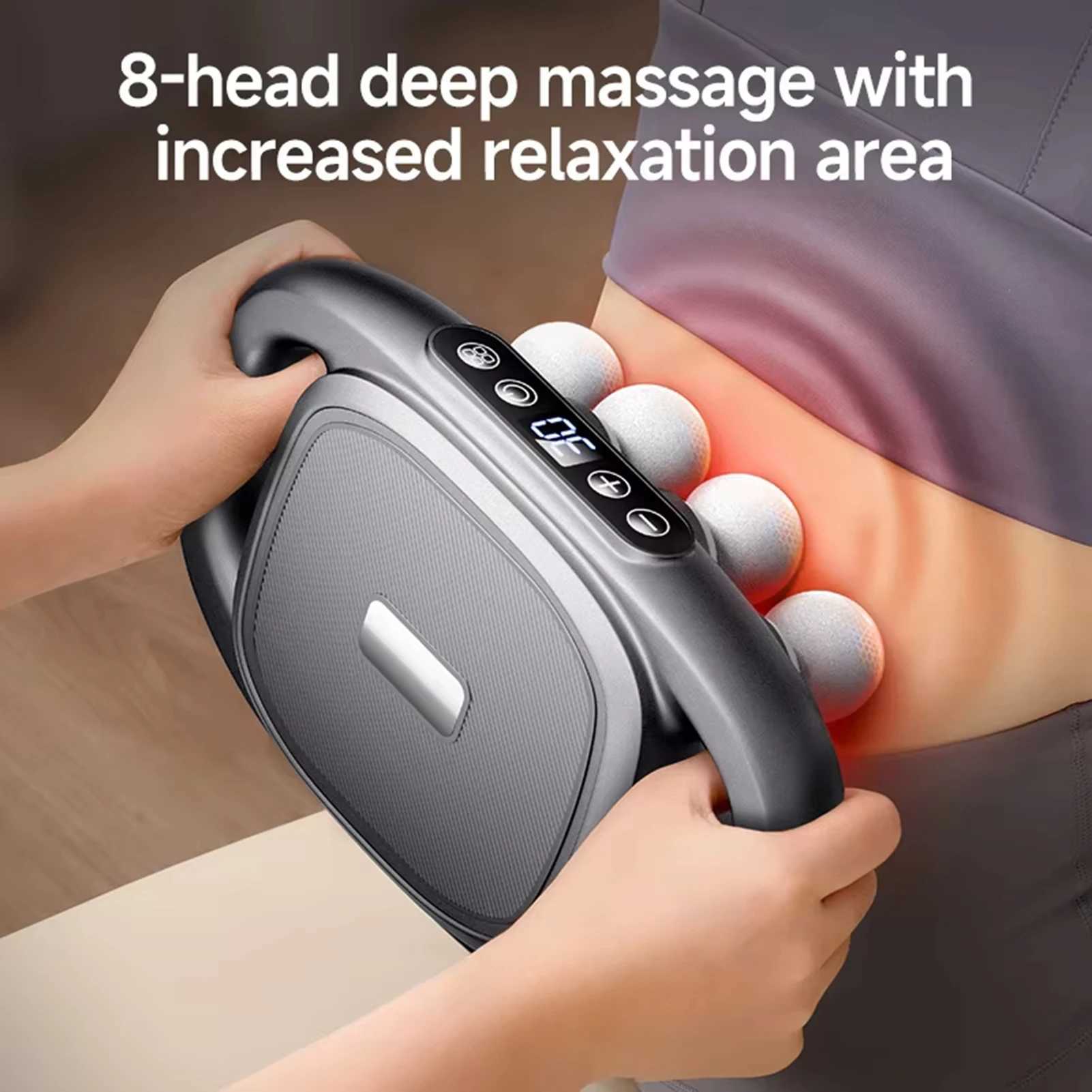 High Frequency Vibration Fascia Gun 168 Head Body Massage Gun Back Waist Massager Neck Shoulder Massager Masajeador J251030