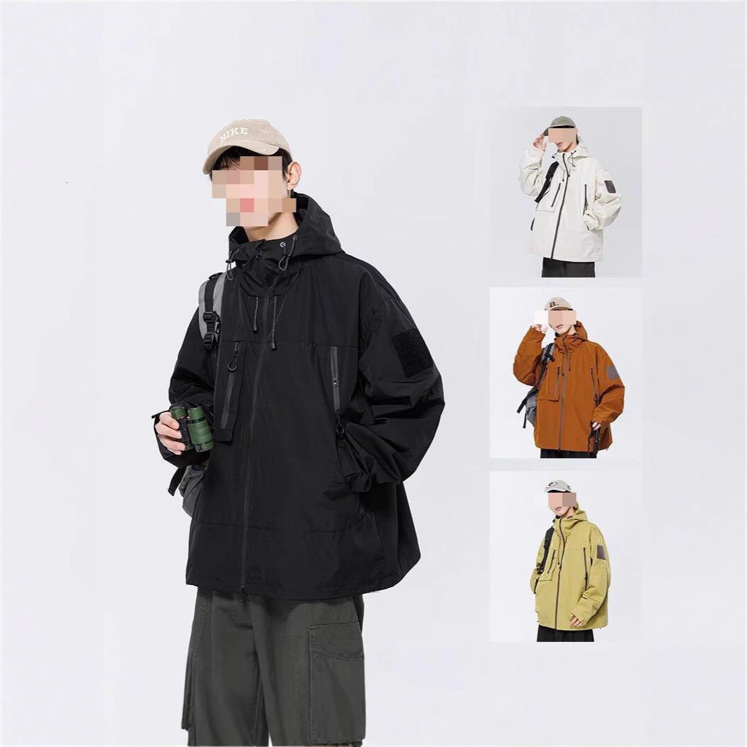 Outdoor Jacket 2025 Autumn Winter New Trendy Brand Men Loose Workwear Windproof Waterproof Jacket Designer Coat Couple Coat