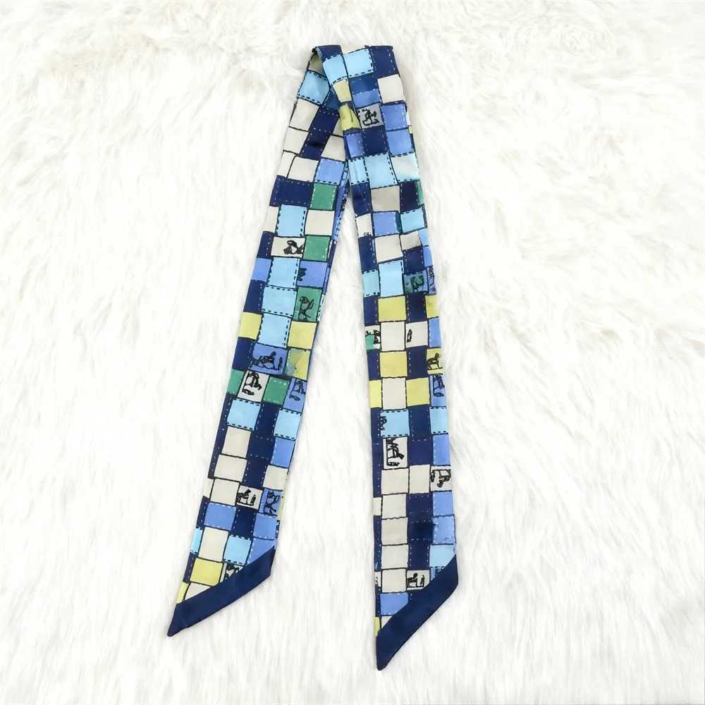 905cm Versatile Chain Tassel High Quality Mulberry Silk Twill Silk Ribbon Wrapping and Binding Bag Handle Ribbon Small ScarfW251029