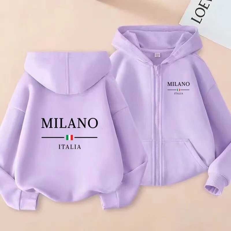 Children Cardigan Fashion Brand Letter Clothes Hoodie Girls Boy 312Yrs Casual Top Sweatshirr Charming Loose Leisure Sports CoatT251030