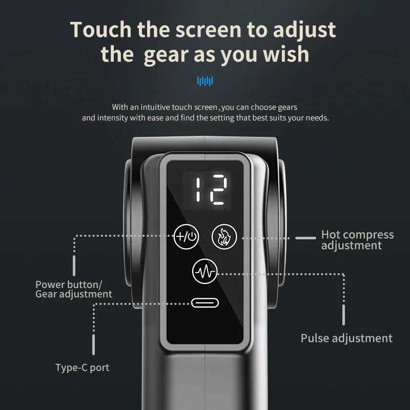 Mini Fascia Gun Vibration Massage Portable Small Massager Muscle Relaxation Body Massage Fitness Equipment J251030