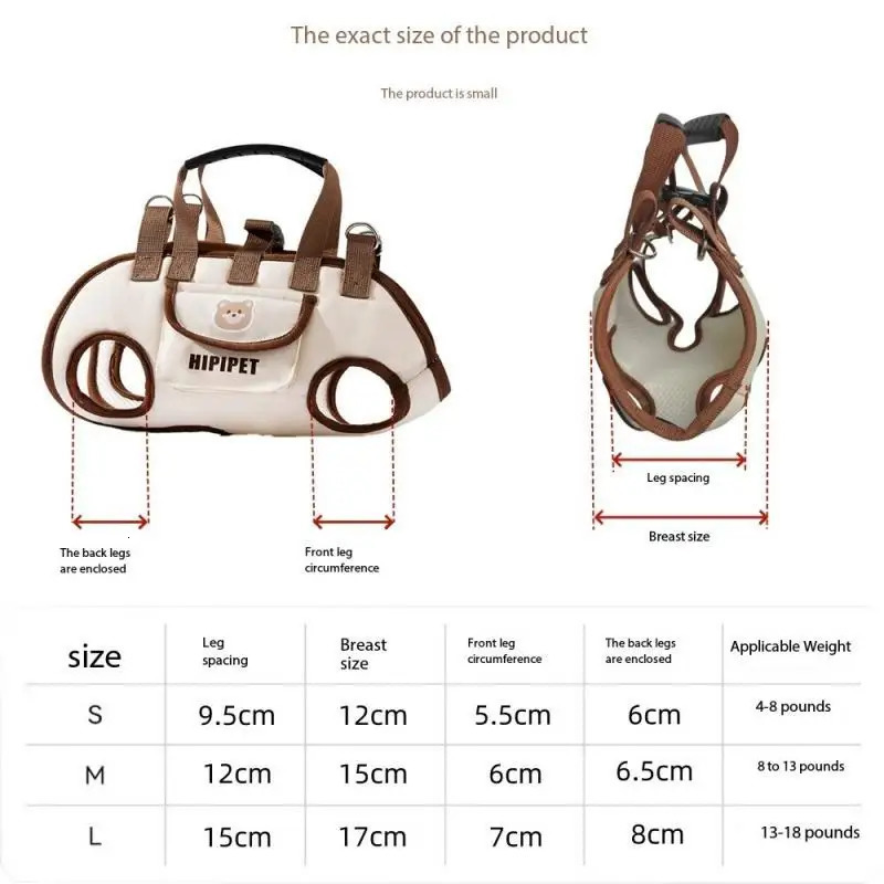 Portable Outdoor Breathable Traction Backpack Dog Leash Cat and Dog Harness Can Be Carried or Crossbody Cat Bag Pet Supplies 251030