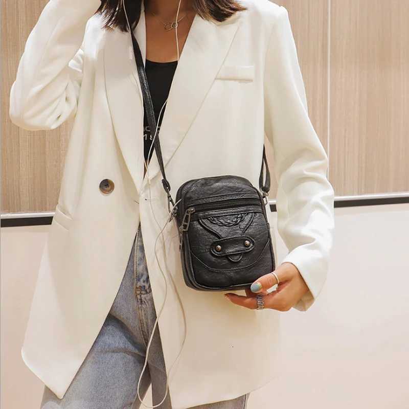 Vintage Small Crossbody Bags for Wen PU Leather Purses and Handbags Designer Shoder Bag Fem Phe Pocket Bag Y251011