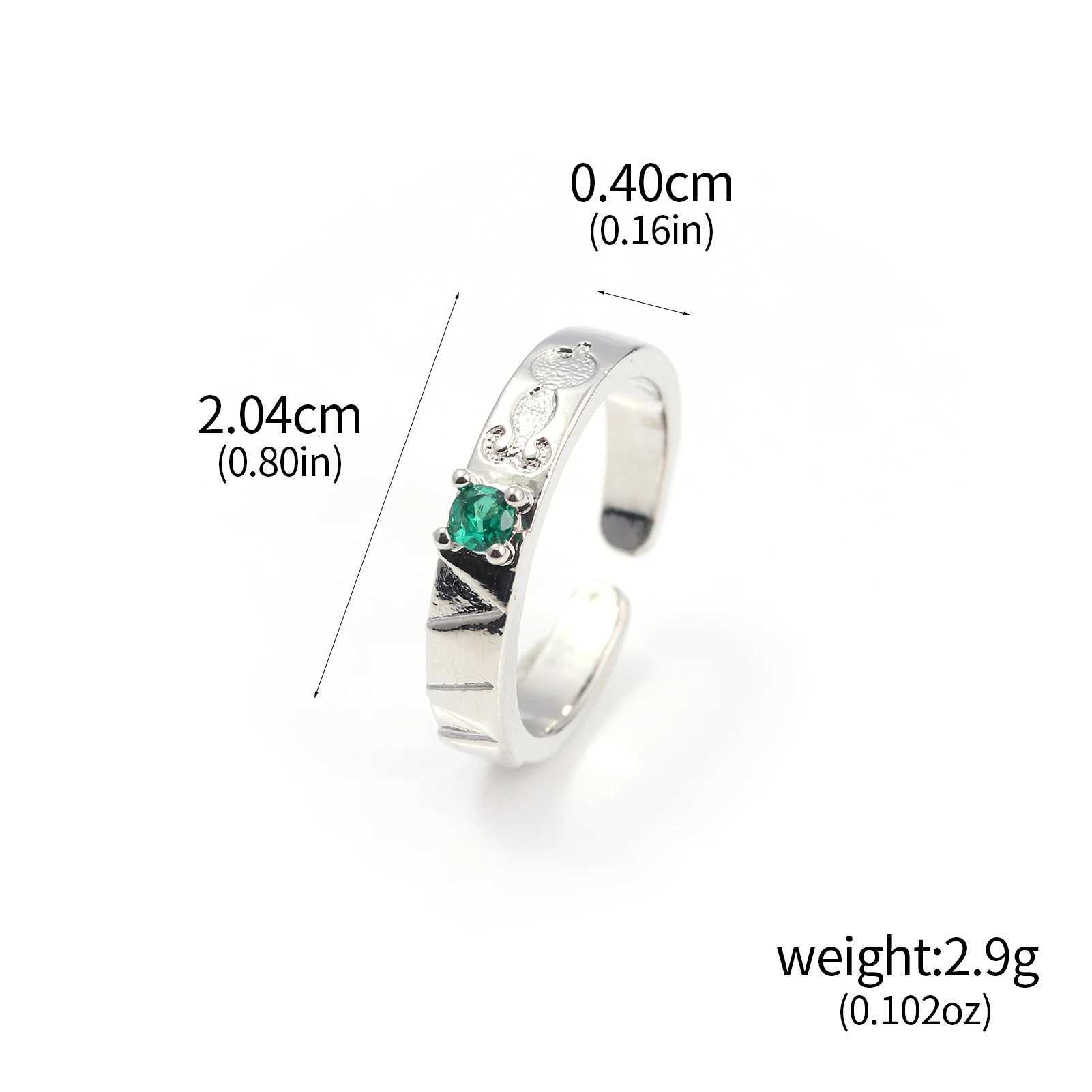 Anime HunterHunter Ring GON Killua Zoldyck Kurapika Feitan Chrollo Metal Adjustable Rings Jewelry Prop Accessories GiftW251030