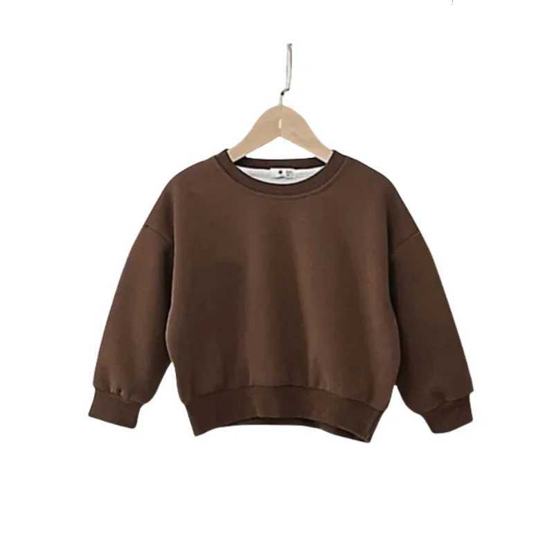 Childrens Hoodies 17 Y Boys Solid Simple Sweatshit Girls Oneck Pullover 6 Colors Spring Autumn Teenage Casual TopsT251030