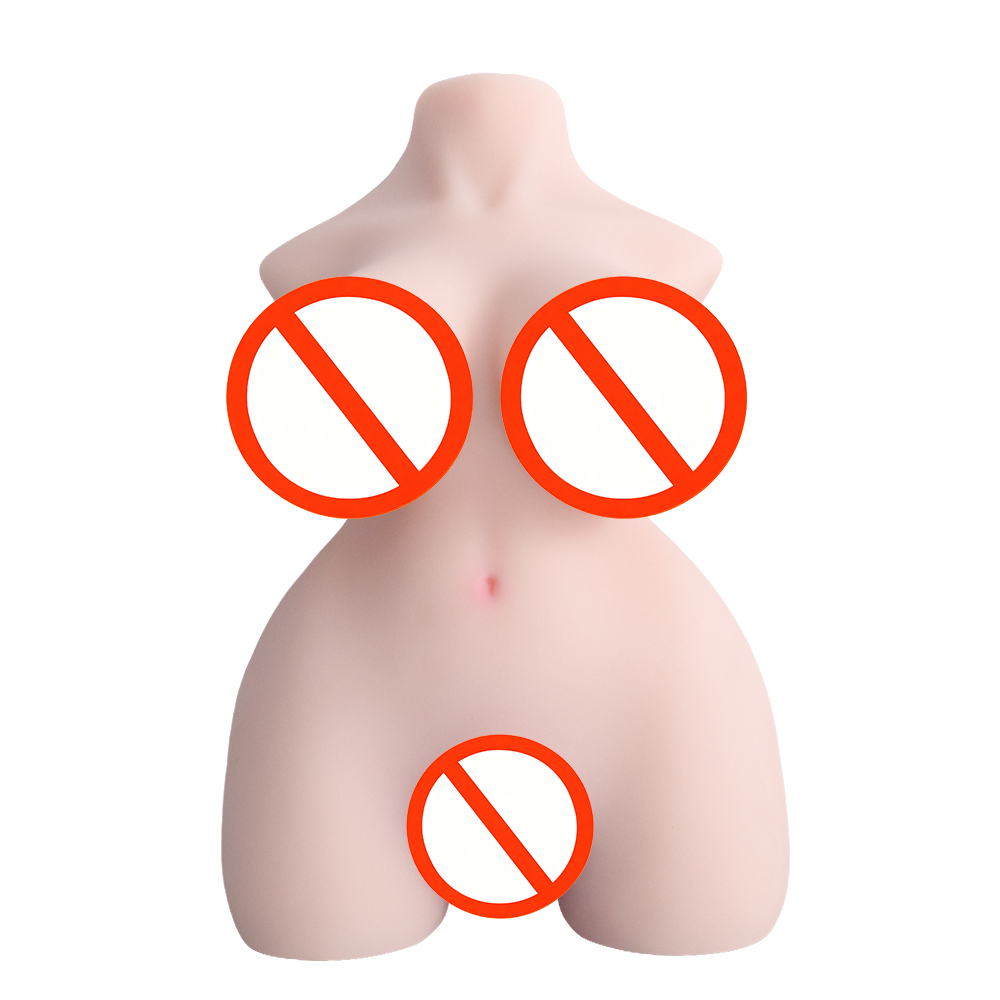 12lb 3 in 1 Torso Male Masturbator - Realistic Boobs, Vagina & Anal Channels, Built-in Spine, Adult Sex Toy for Men